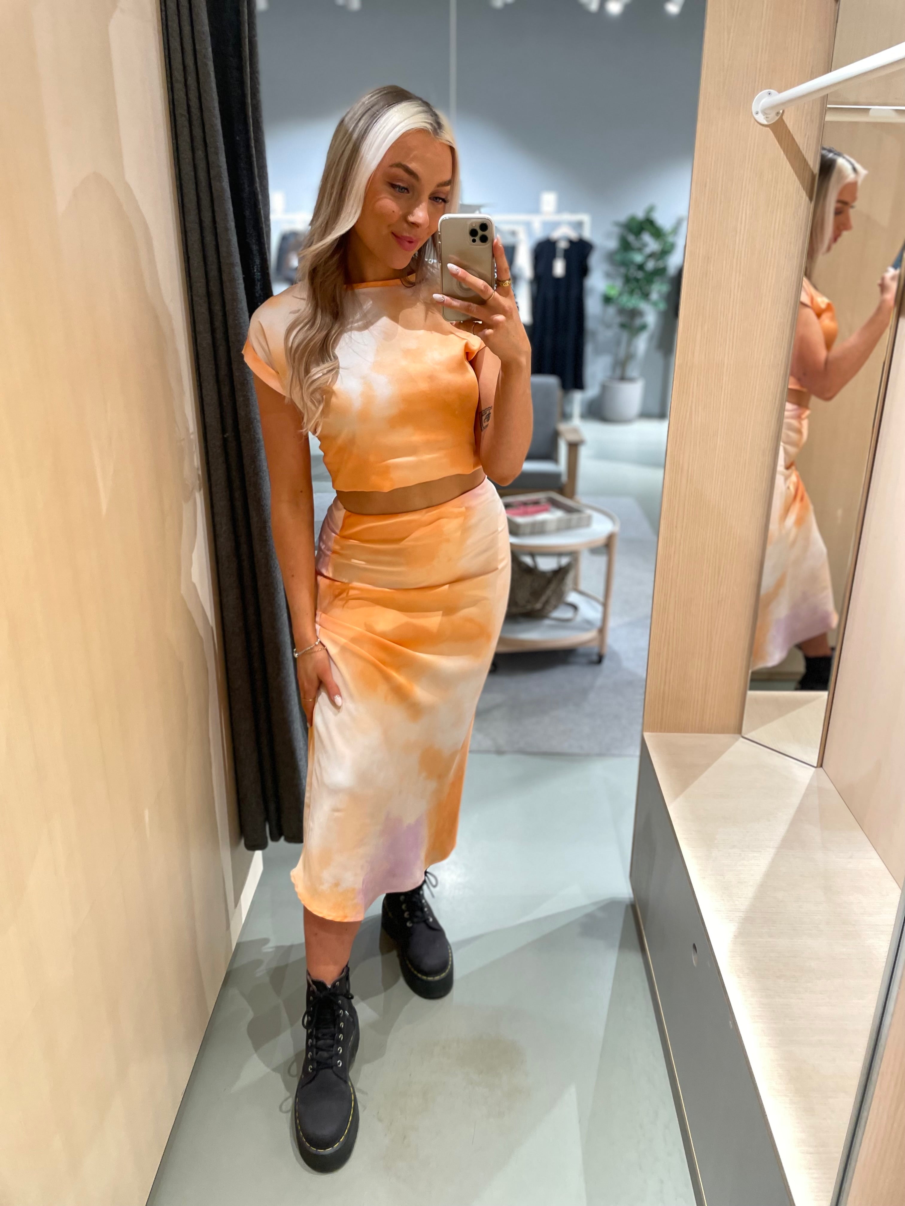 VIELLETTE Top - Cadmium Orange